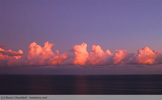 Nuvens rosa