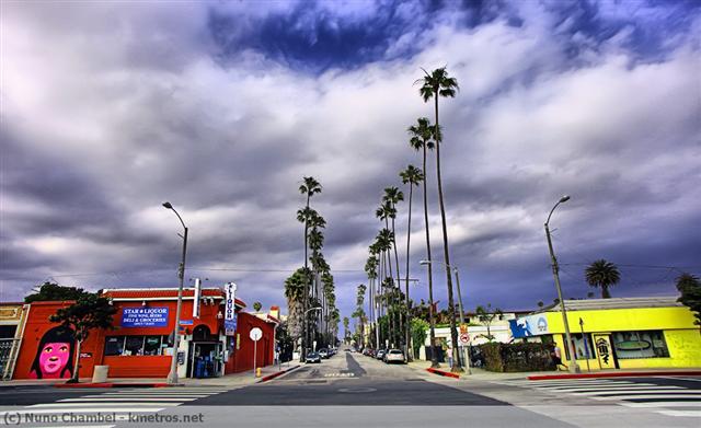 Uma rua de Santa Monica